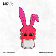 Melting Cartoon Character Illustration